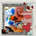 Strawberry Moment - A Digital Scrapbook Page by Marisa Lerin