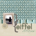 Eiffel Dreams - A Digital Scrapbook Page by Marisa Lerin