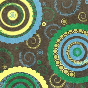 Retro Circles - paper pattern - a digital scrapbooking paper by Marisa Lerin
